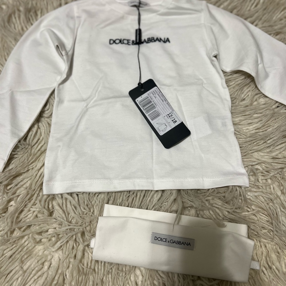 Dolce & Gabbana Toddler Long Sleeve Tee & Graffiti Boots